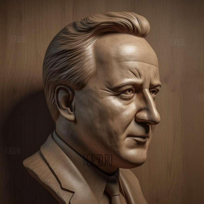 David Cameron 1 stl model for CNC